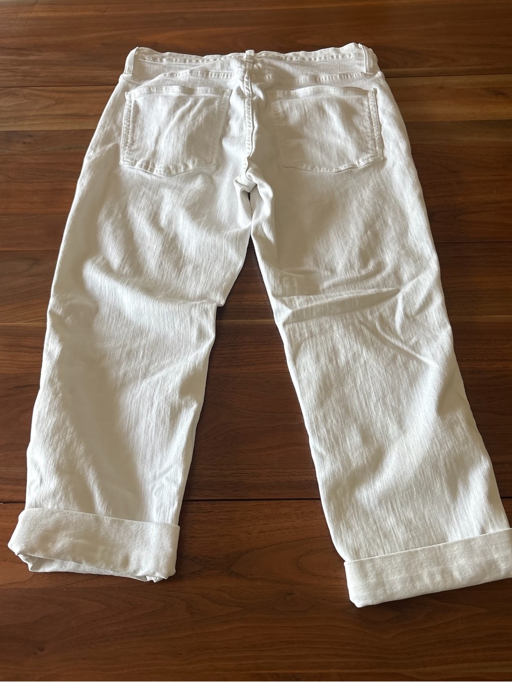 J. Crew White Cropped Ankle Jeans